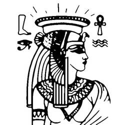 Dessin à colorier: Cléopatre (Religion et Mythologie) #189442 - Coloriages à Imprimer Gratuits