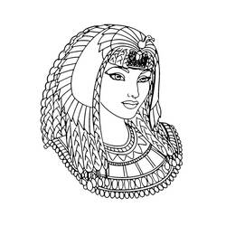 Dessin à colorier: Cléopatre (Religion et Mythologie) #189444 - Coloriages à Imprimer Gratuits