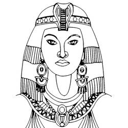 Dessin à colorier: Cléopatre (Religion et Mythologie) #189446 - Coloriages à Imprimer Gratuits