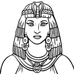 Dessin à colorier: Cléopatre (Religion et Mythologie) #189447 - Coloriages à Imprimer Gratuits