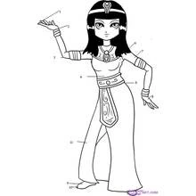 Dessin à colorier: Cléopatre (Religion et Mythologie) #90557 - Coloriages à Imprimer Gratuits