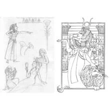 Dessin à colorier: Cléopatre (Religion et Mythologie) #90560 - Coloriages à Imprimer Gratuits
