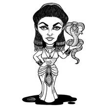 Dessin à colorier: Cléopatre (Religion et Mythologie) #90582 - Coloriages à Imprimer Gratuits