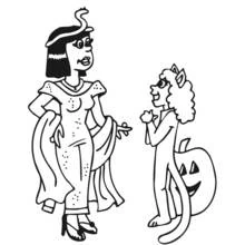 Dessin à colorier: Cléopatre (Religion et Mythologie) #90601 - Coloriages à Imprimer Gratuits