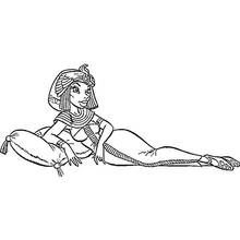 Dessin à colorier: Cléopatre (Religion et Mythologie) #90666 - Coloriages à Imprimer Gratuits