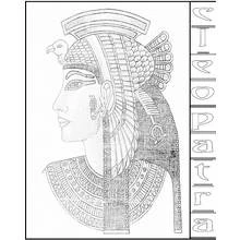 Dessin à colorier: Cléopatre (Religion et Mythologie) #90670 - Coloriages à Imprimer Gratuits
