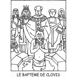 Dessin à colorier: Clovis (Religion et Mythologie) #189450 - Coloriages à Imprimer Gratuits