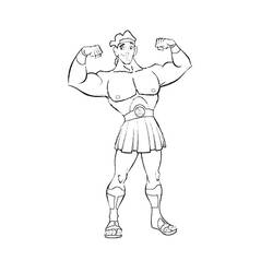 Dessin à colorier: Hercule (Religion et Mythologie) #84155 - Coloriages à Imprimer Gratuits