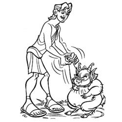 Dessin à colorier: Hercule (Religion et Mythologie) #84159 - Coloriages à Imprimer Gratuits