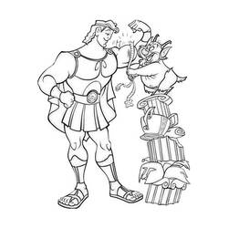 Dessin à colorier: Hercule (Religion et Mythologie) #84163 - Coloriages à Imprimer Gratuits