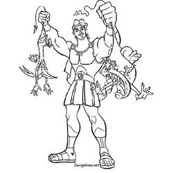 Dessin à colorier: Hercule (Religion et Mythologie) #84172 - Coloriages à Imprimer Gratuits