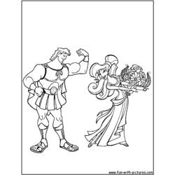 Dessin à colorier: Hercule (Religion et Mythologie) #84189 - Coloriages à Imprimer Gratuits