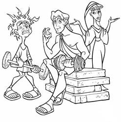 Dessin à colorier: Hercule (Religion et Mythologie) #84216 - Coloriages à Imprimer Gratuits