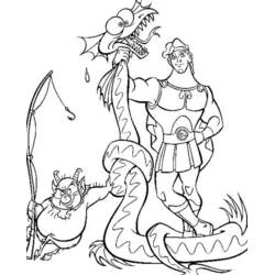 Dessin à colorier: Hercule (Religion et Mythologie) #84232 - Coloriages à Imprimer Gratuits