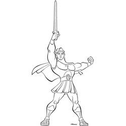 Dessin à colorier: Hercule (Religion et Mythologie) #84241 - Coloriages à Imprimer Gratuits