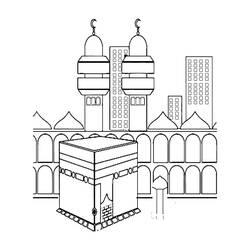 Dessin à colorier: Islam (Religion et Mythologie) #194414 - Coloriages à Imprimer Gratuits