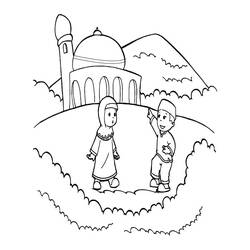 Dessin à colorier: Islam (Religion et Mythologie) #194421 - Coloriages à Imprimer Gratuits