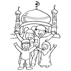 Dessin à colorier: Islam (Religion et Mythologie) #194425 - Coloriages à Imprimer Gratuits
