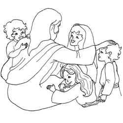 Dessin à colorier: Jesus (Religion et Mythologie) #98869 - Coloriages à Imprimer Gratuits
