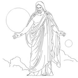 Dessin à colorier: Jesus (Religion et Mythologie) #98871 - Coloriages à Imprimer Gratuits