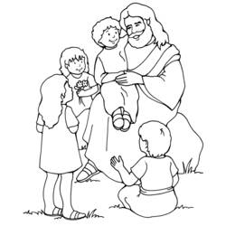Dessin à colorier: Jesus (Religion et Mythologie) #98889 - Coloriages à Imprimer Gratuits