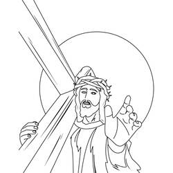 Dessin à colorier: Jesus (Religion et Mythologie) #98902 - Coloriages à Imprimer Gratuits
