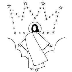 Dessin à colorier: Jesus (Religion et Mythologie) #98906 - Coloriages à Imprimer Gratuits