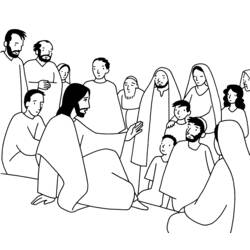 Dessin à colorier: Jesus (Religion et Mythologie) #98943 - Coloriages à Imprimer Gratuits