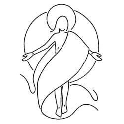 Dessin à colorier: Jesus (Religion et Mythologie) #98977 - Coloriages à Imprimer Gratuits