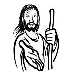 Dessin à colorier: Jesus (Religion et Mythologie) #99022 - Coloriages à Imprimer Gratuits
