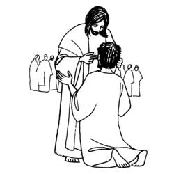 Dessin à colorier: Jesus (Religion et Mythologie) #99030 - Coloriages à Imprimer Gratuits