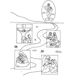 Dessin à colorier: Jesus (Religion et Mythologie) #99147 - Coloriages à Imprimer Gratuits