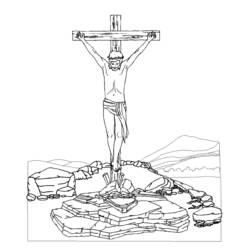 Dessin à colorier: Jesus (Religion et Mythologie) #99181 - Coloriages à Imprimer Gratuits