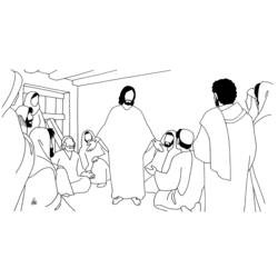 Dessin à colorier: Jesus (Religion et Mythologie) #99216 - Coloriages à Imprimer Gratuits