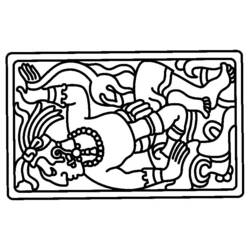 Dessin à colorier: Mythologie Aztèque (Religion et Mythologie) #111562 - Coloriages à Imprimer Gratuits