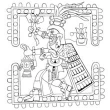 Dessin à colorier: Mythologie Aztèque (Religion et Mythologie) #111653 - Coloriages à Imprimer Gratuits