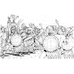 Dessin à colorier: Mythologie Aztèque (Religion et Mythologie) #111657 - Coloriages à Imprimer Gratuits