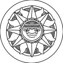 Dessin à colorier: Mythologie Aztèque (Religion et Mythologie) #111751 - Coloriages à Imprimer Gratuits