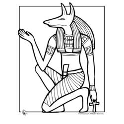 Dessin à colorier: Mythologie Égyptienne (Religion et Mythologie) #111147 - Coloriages à Imprimer Gratuits