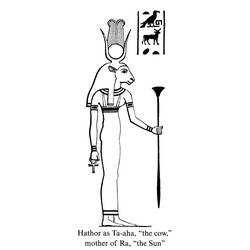 Dessin à colorier: Mythologie Égyptienne (Religion et Mythologie) #111150 - Coloriages à Imprimer Gratuits