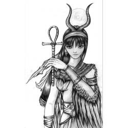 Dessin à colorier: Mythologie Égyptienne (Religion et Mythologie) #111156 - Coloriages à Imprimer Gratuits