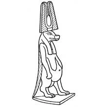 Dessin à colorier: Mythologie Égyptienne (Religion et Mythologie) #111197 - Coloriages à Imprimer Gratuits