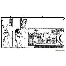 Dessin à colorier: Mythologie Égyptienne (Religion et Mythologie) #111210 - Coloriages à Imprimer Gratuits