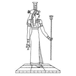 Dessin à colorier: Mythologie Égyptienne (Religion et Mythologie) #111230 - Coloriages à Imprimer Gratuits