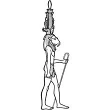 Dessin à colorier: Mythologie Égyptienne (Religion et Mythologie) #111267 - Coloriages à Imprimer Gratuits