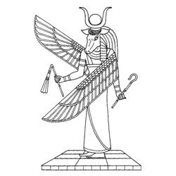 Dessin à colorier: Mythologie Égyptienne (Religion et Mythologie) #111304 - Coloriages à Imprimer Gratuits