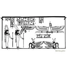 Dessin à colorier: Mythologie Égyptienne (Religion et Mythologie) #111335 - Coloriages à Imprimer Gratuits