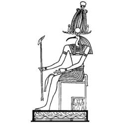 Dessin à colorier: Mythologie Égyptienne (Religion et Mythologie) #111446 - Coloriages à Imprimer Gratuits