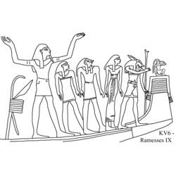 Dessin à colorier: Mythologie Égyptienne (Religion et Mythologie) #111495 - Coloriages à Imprimer Gratuits