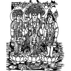 Dessin à colorier: Mythologie Hindou (Religion et Mythologie) #109212 - Coloriages à Imprimer Gratuits